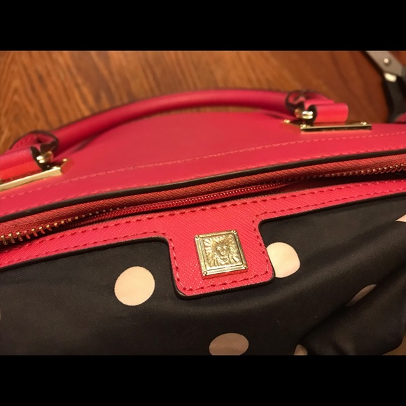 Pretty Anne Klein Hot Pink Double Strap Bag! - Picture 3 of 16